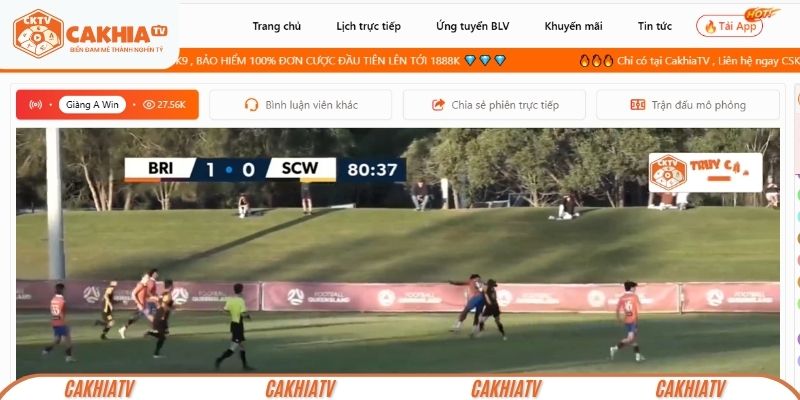 trực tiếp bóng đá CakhiaTV