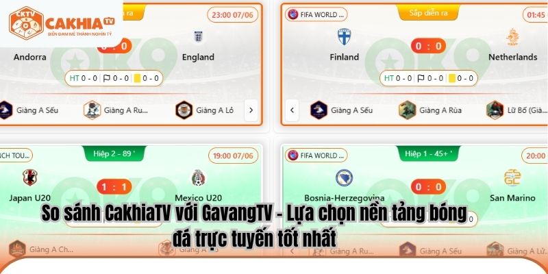 So sánh CakhiaTV với GavangTV